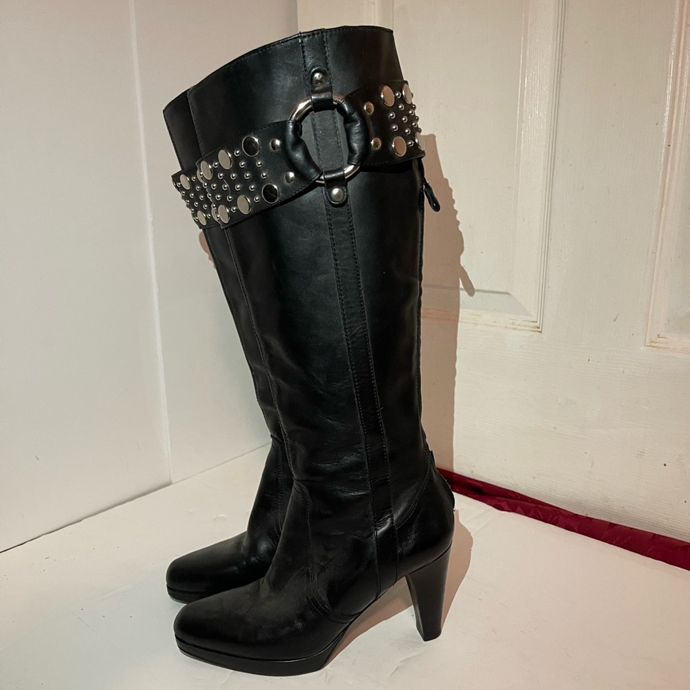 Grigiarancio by Calzaturifico Marco Italian Leather Boots - Black - Size 7